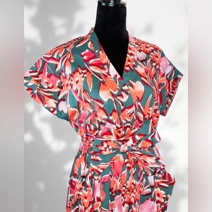 Donna Morgan Floral Print Front Pocket Dress